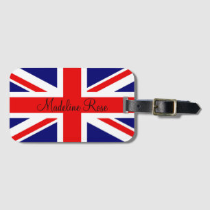 イギリス国旗の個人用設定 ラゲッジタグ