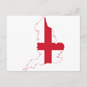 イギリス国旗の地図 ポストカード