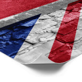 イギリス国旗の壁 ポスター (角)