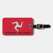 イギリス国旗の島の荷物タグ付統一されたき ラゲッジタグ (正面横)