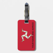 イギリス国旗の島の荷物タグ付統一されたき ラゲッジタグ (裏面縦)