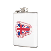 イギリス国旗の登山カラビナー フラスク (左)
