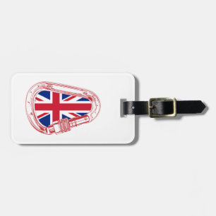 イギリス国旗の登山カラビナー ラゲッジタグ