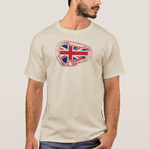 イギリス国旗の登山カラビナー Tシャツ