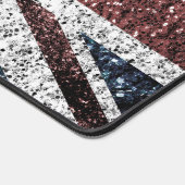 イギリス国旗の素朴ヴィンテージのグリッターきらきら光る デスクマット (コーナー)