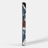 イギリス国旗の素朴ヴィンテージのグリッターきらきら光る Case-Mate iPhoneケース (裏面 / 右)