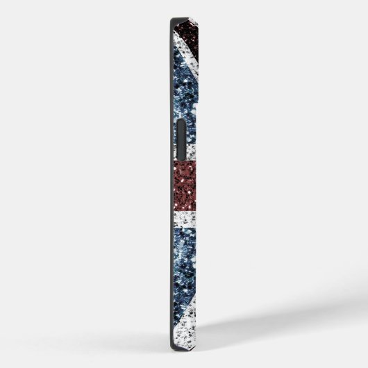 イギリス国旗の素朴ヴィンテージのグリッターきらきら光る Case-Mate iPhoneケース (裏面 / 右)