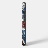 イギリス国旗の素朴ヴィンテージのグリッターきらきら光る Case-Mate iPhoneケース (裏面 / 左)