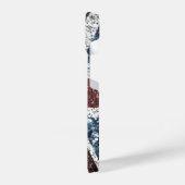 イギリス国旗の素朴ヴィンテージのグリッターきらきら光る iPhoneケース (左側面)