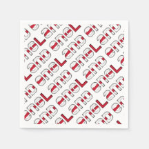 イギリス国旗の色タイポグラフィパターン