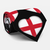 イギリス国旗の色ハート模様ネックタイ ネクタイ (ロール)