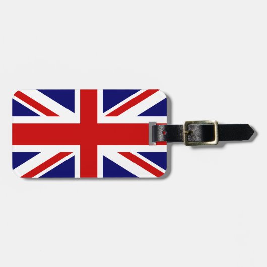 イギリス国旗の荷物タグバッグとスーツケース ラゲッジタグ (正面横)
