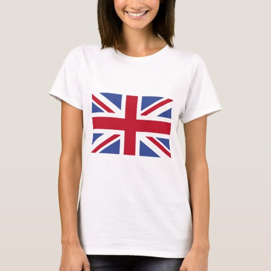 イギリス国旗のTシャツとアパレル Tシャツ (正面)