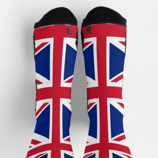 イギリス国旗を持つアスレチック統一された乗員靴下 ソックス (上部)