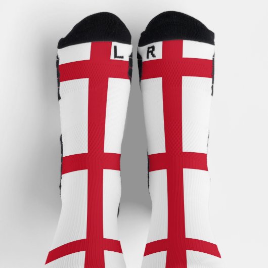 イギリス国旗を持つアスレティッククルー靴下。 ソックス (上部)