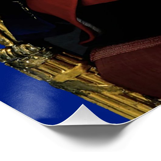 イギリス国旗を持つチャールズ3世 ポスター (コーナー)