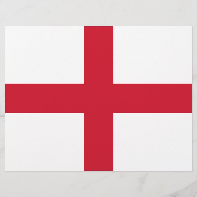 イギリス国旗を持つレターヘッド (正面)