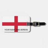 イギリス国旗を持つ荷札 ラゲッジタグ (正面横)