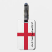 イギリス国旗を持つ荷札 ラゲッジタグ (裏面縦)