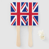 イギリス国旗を掲げたハンドファ統一されたン一式 ハンドファン (正面&裏面)