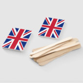 イギリス国旗を掲げたハンドファ統一されたン一式 ハンドファン (組立なし)