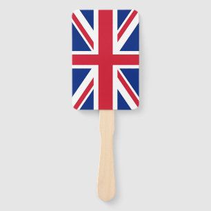 イギリス国旗を掲げたハンドファ統一されたン一式 ハンドファン