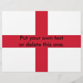 イギリス国旗を掲げたフライヤー チラシ (正面)