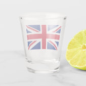 イギリス国旗を掲げた愛国的なショット統一されたグラス ショットグラス (裏面)