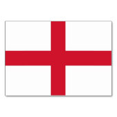イギリス国旗を掲げた愛国的なテーブルカード テーブルナンバー (裏面)