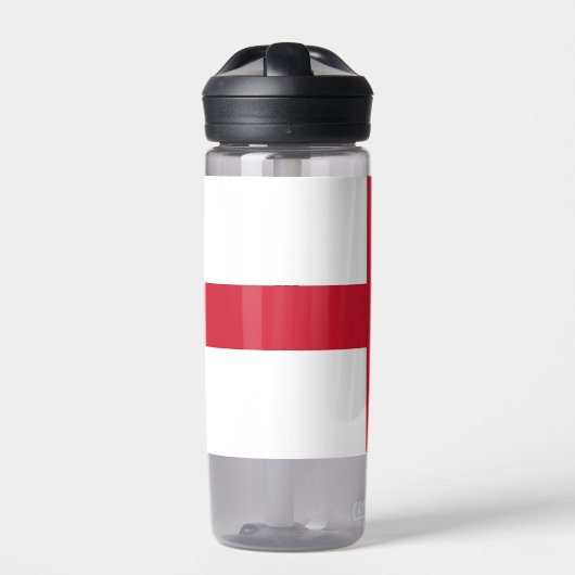 イギリス国旗を掲げた水統一された瓶 ウォーターボトル (正面)