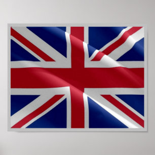 イギリス国旗を統一されたなびく王国 – ポスター