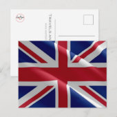 イギリス国旗を統一されたなびく王国 – ポストカード (正面/裏面)