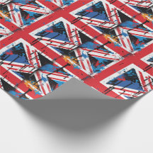 イギリス国旗グラフィティアートラッピング紙