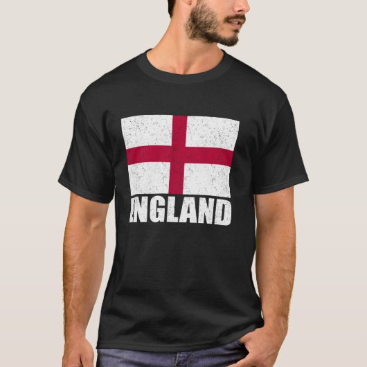 イギリス国旗グランジヴィンテージ土産イギリス Tシャツ (正面)