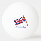 イギリス国旗サンダーカーブ 卓球ボール (裏面)