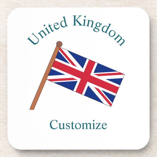 イギリス国旗サンダーカーヴ コースター (正面)