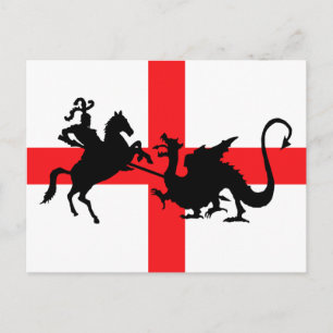 イギリス国旗ジョージ・アンド・ドラゴン ポストカード