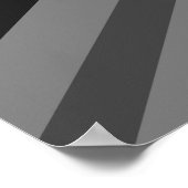 イギリス国旗ブラックグレー ポスター (角)