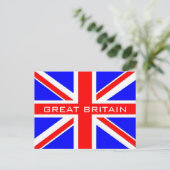 イギリス国旗ユニオン・ジャック国旗の葉書 ポストカード (スタンド正面)