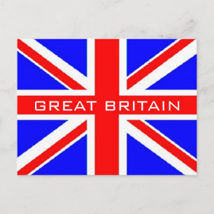 イギリス国旗ユニオン・ジャック国旗の葉書 ポストカード