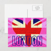 イギリス国旗ロンドン ポストカード (正面/裏面)