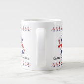 イギリス国旗入り地図デザイン - お土産 ジャンボコーヒーマグカップ (裏面)