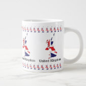 イギリス国旗入り地図デザイン - お土産 ジャンボコーヒーマグカップ (右)