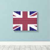イギリス国旗素晴らし、イギリス国旗 キャンバスプリント (インサイチュ (ウッドフロア))