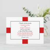 イギリス国旗結婚、イギリス国旗 招待状 (スタンド正面)