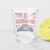 イギリス国旗統一されたとキングダムビッグベン/イギリスのスポーツ ショットグラス (裏面)