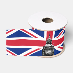 イギリス国旗統一されたと王国ビッグベン/ホリデイUK グログランリボン