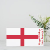 イギリス国旗、イギリスからのハッピーホリデー シーズンカード (スタンド正面)