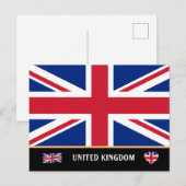 イギリス国旗 & イギリス旅行 / イギリス ポストカード (正面/裏面)