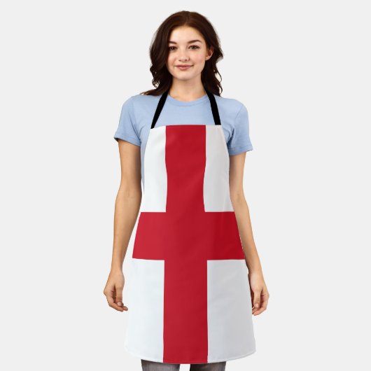 イギリス国旗 エプロン (着用した状態)